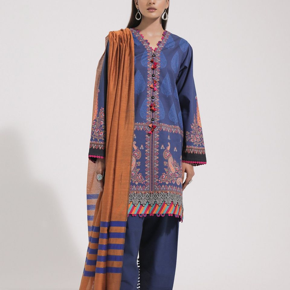 Deep Chamr Ethnic Lawn Collection