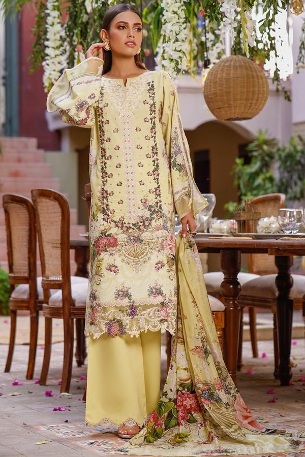 Printed Lawn 3Pc suit by Firdous