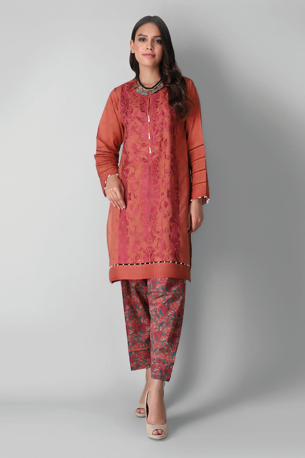 Khaadi 2Pc Unstitched Embroidered