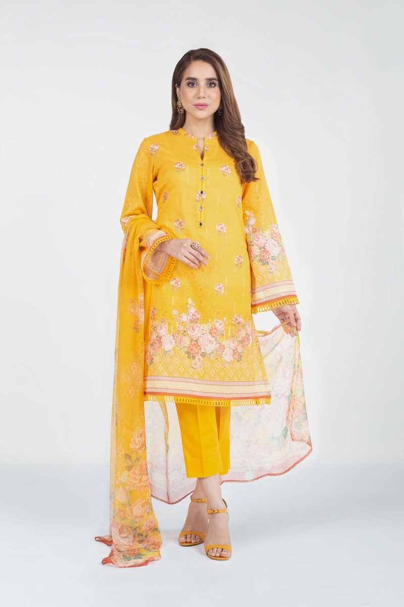 3PC Embroidered Suit