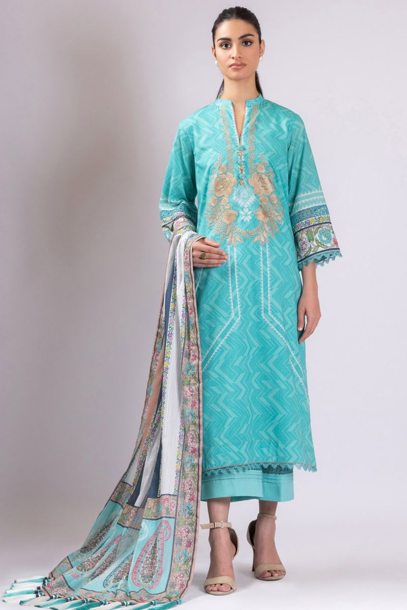 Embroidered Lawn suit 3PC