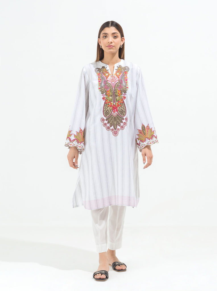 Embroidered Yarn Dyed Lawn Suit