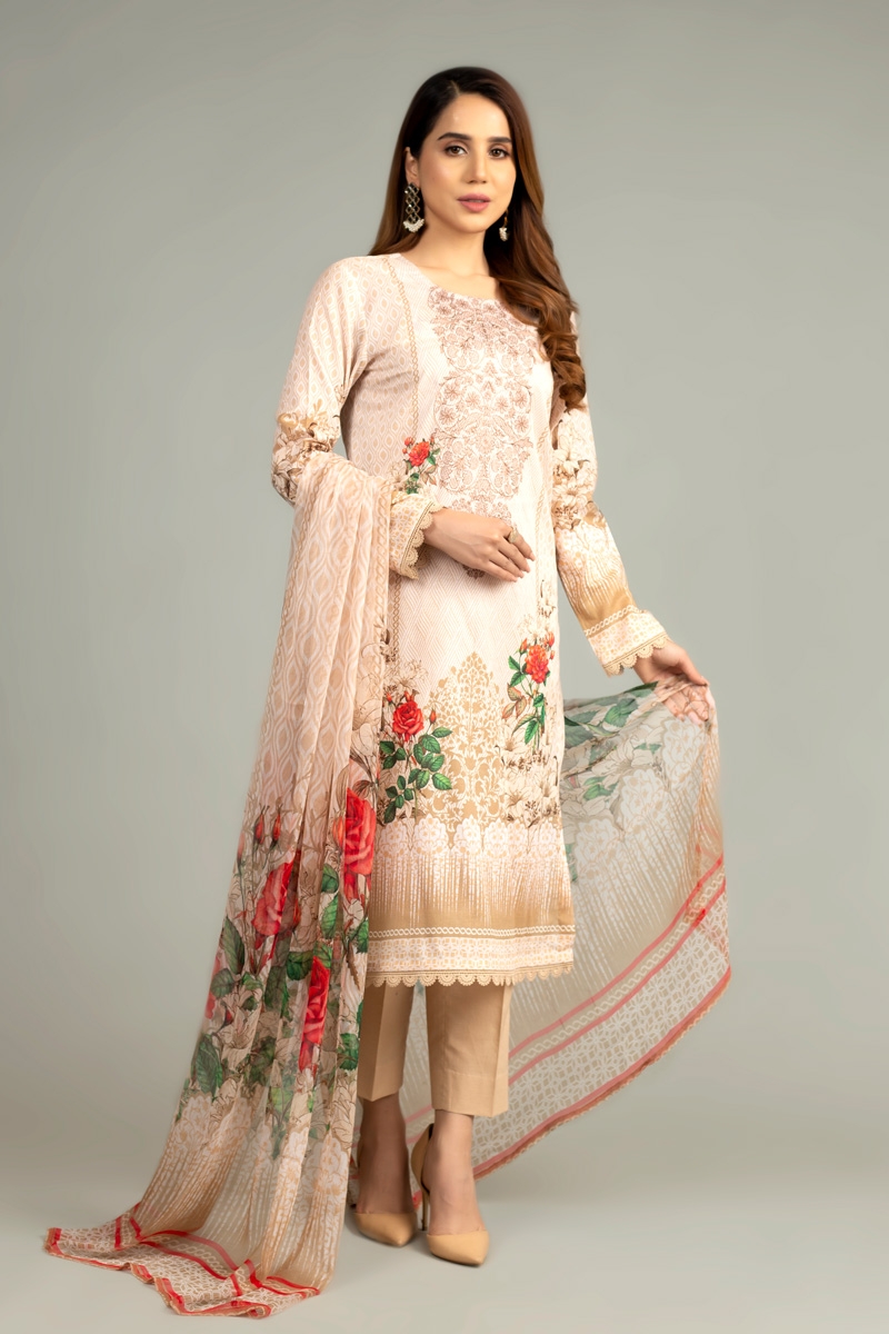 Embroidered lawn 3PC Suit