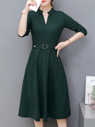 Green Frock Design For Young Girl