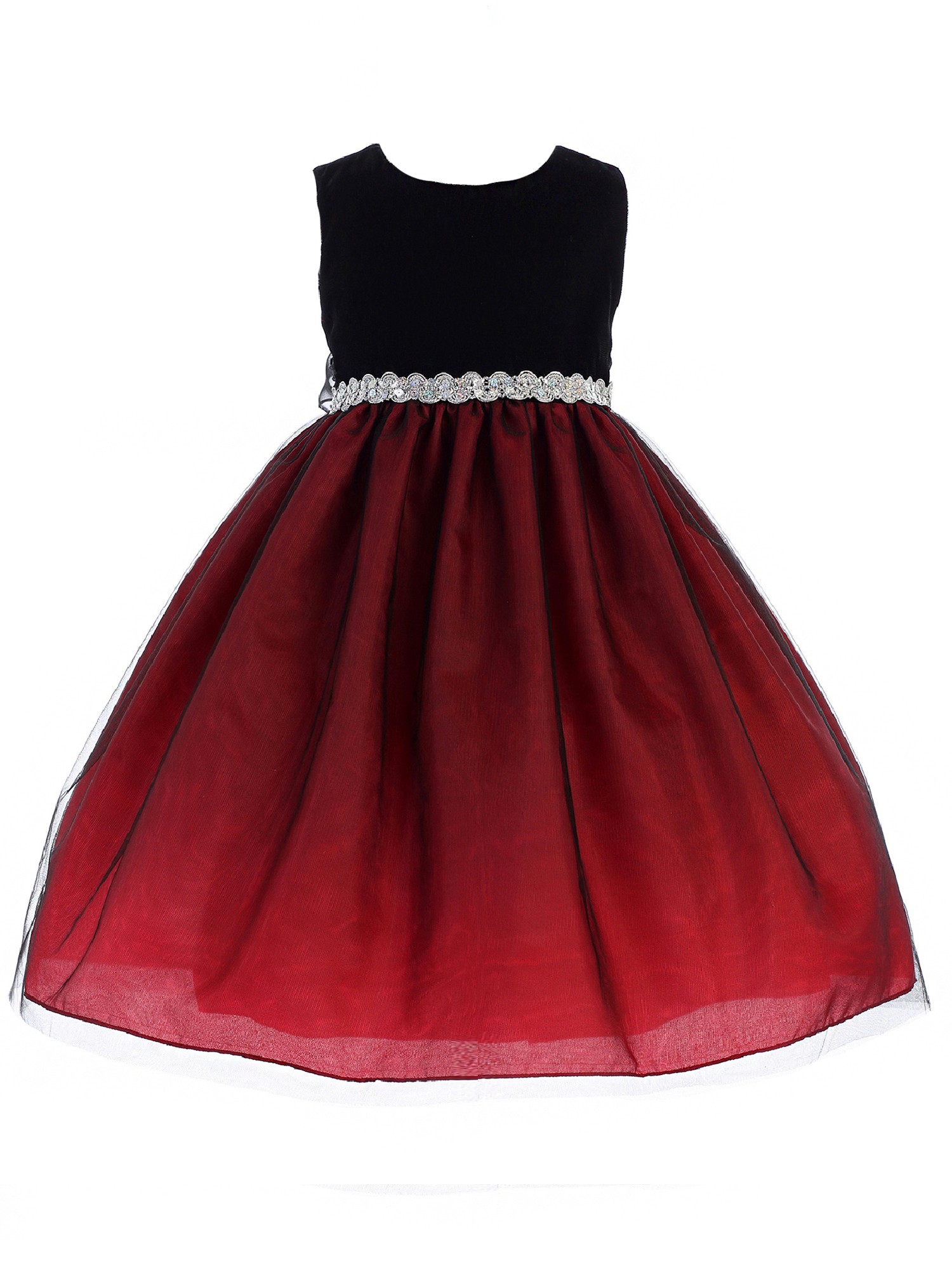 Kids Red Frock For Party