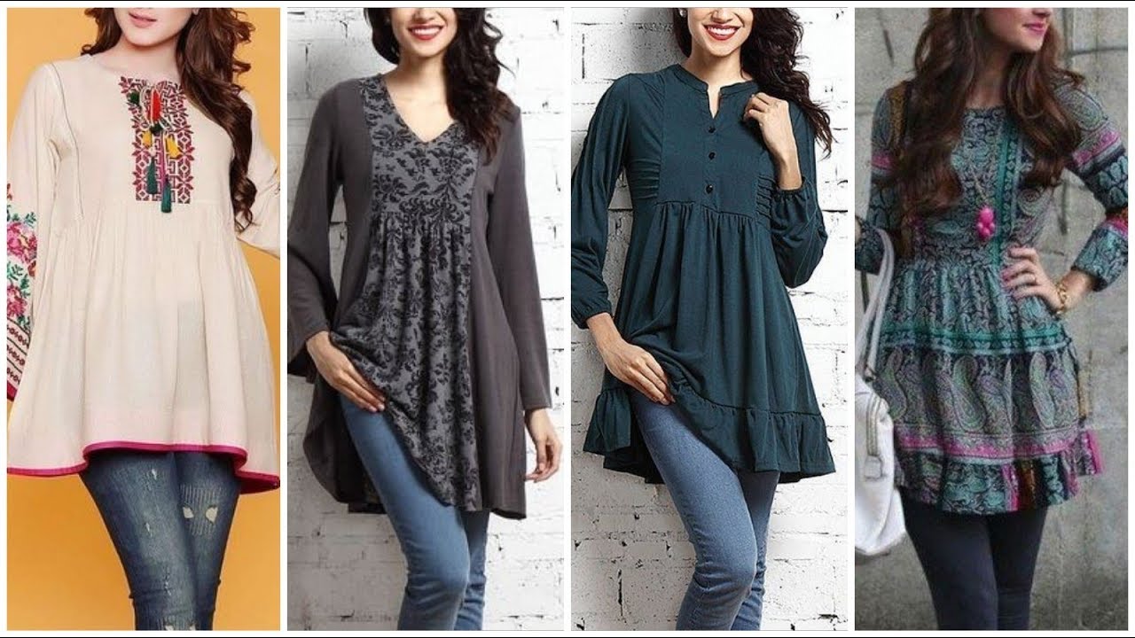 Unique and stylish Kurti designs for jeans