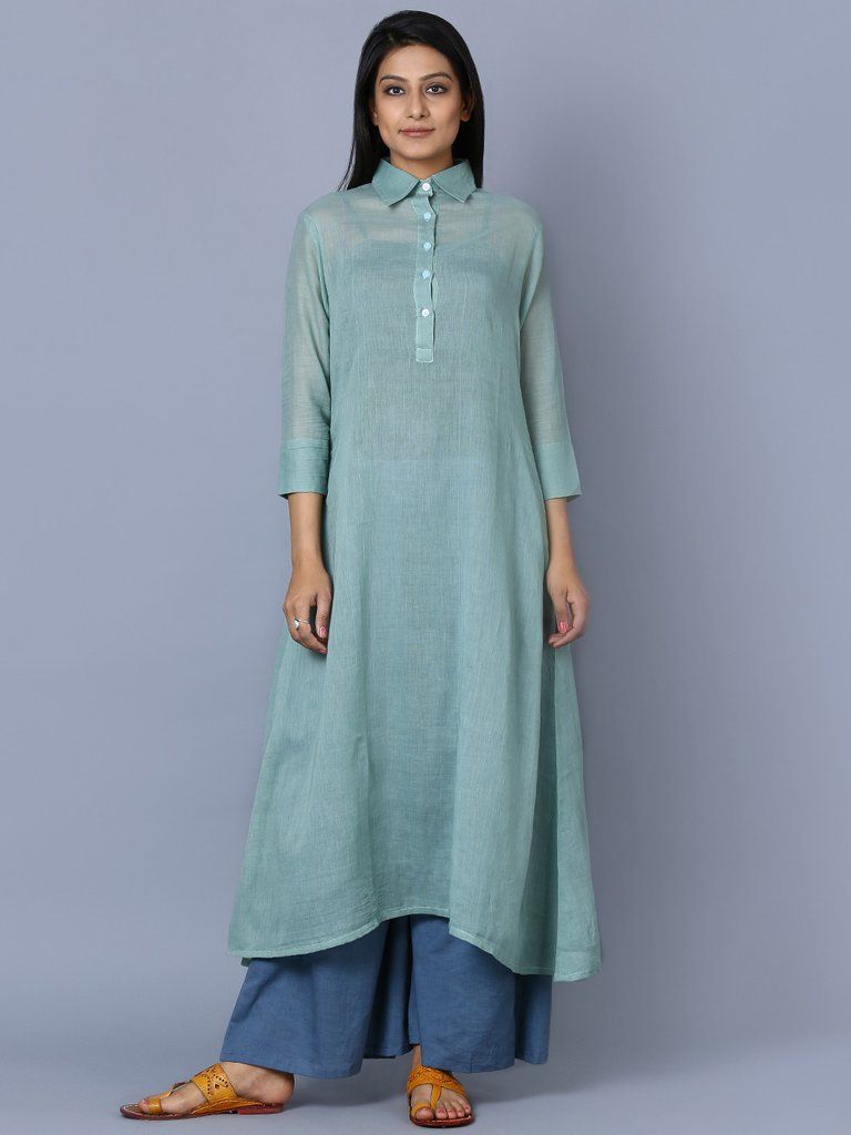 Long Kurti design With Lace For Girl