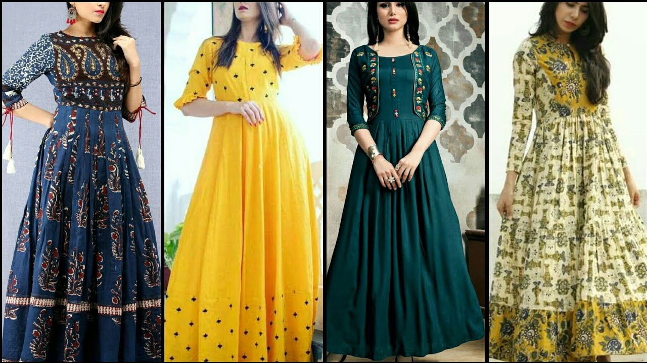 New & Simple Anarkali Frocks Designs Ideas 2022 Images