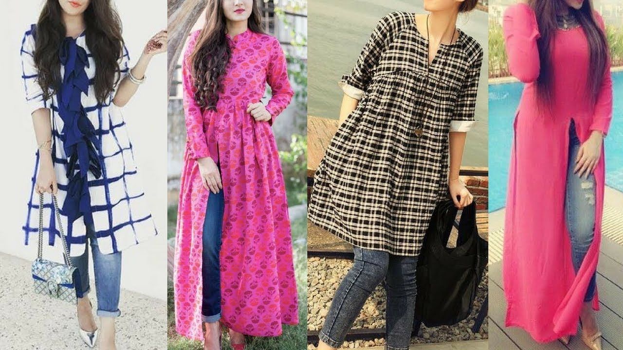 South Cotton New Fashion Stylish Comfrtabel Fully Stitched Straight Kurti  for Women  Girls on Jeans Palazzo or Skirt