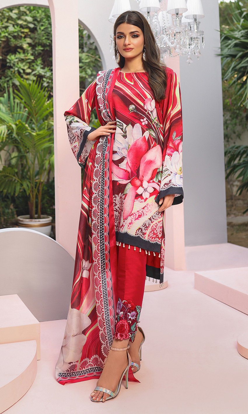 Nomi Ansari Lawn Collection Marble Effect