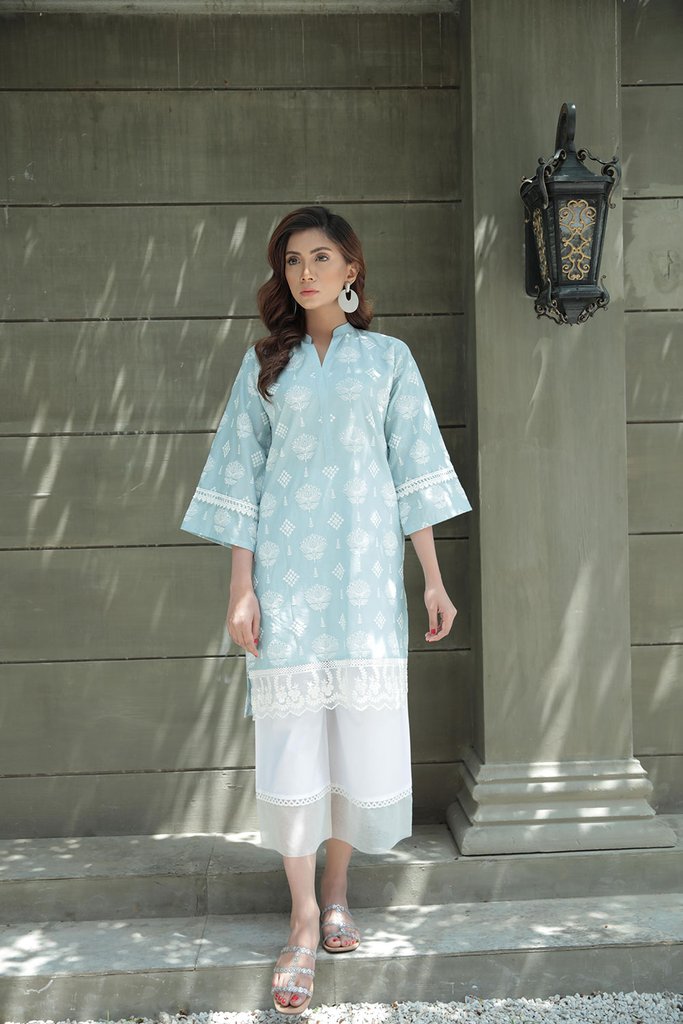 Simple Stitched Shirt Sobia Nazir