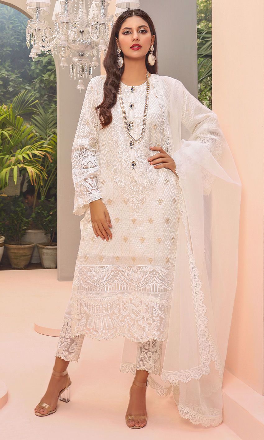 White Embroidery Lawn Collection