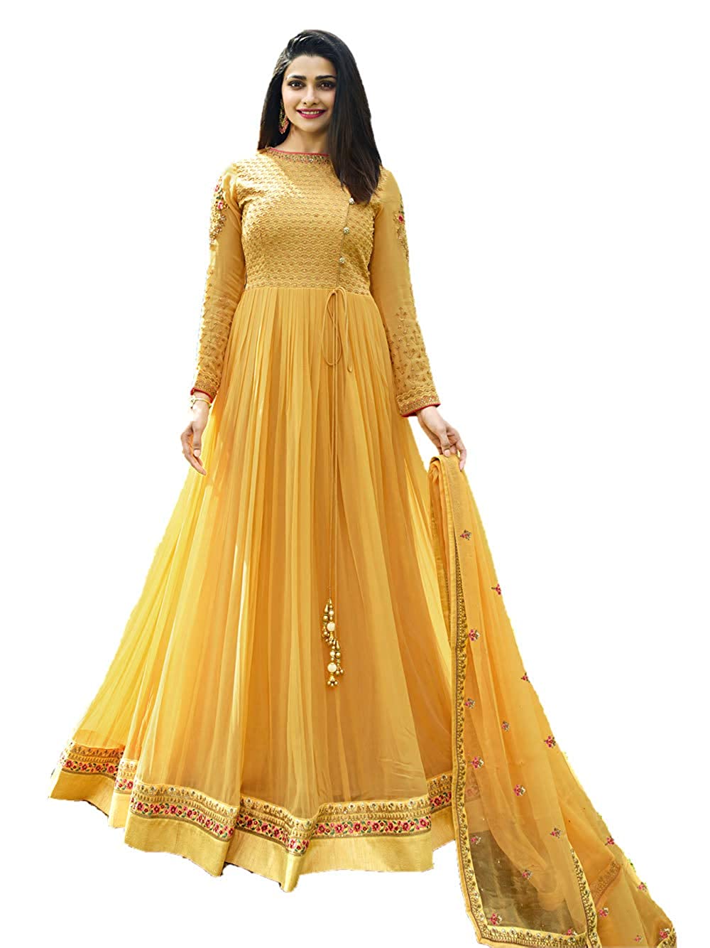 Yellow Long Frock For girl